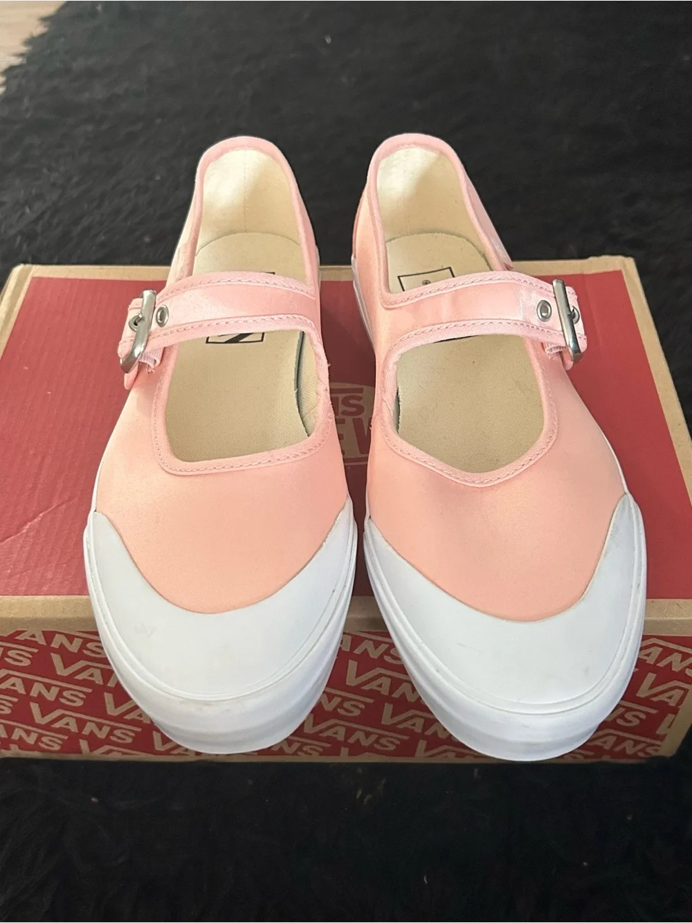 VANS Mary Jane Ballet Chintz Rose Pink buckle shoes sneakers women’s 8 new - Picture 6 of 8